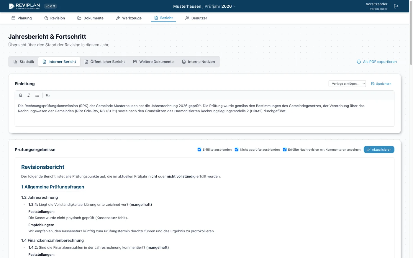 Automatisierter Bericht